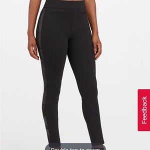 NWT Spanx black ankle sequin pants
